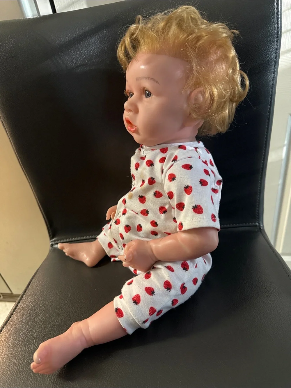 Soul Sister doll Reborn Kids One-Piece with Red Strawberry Print